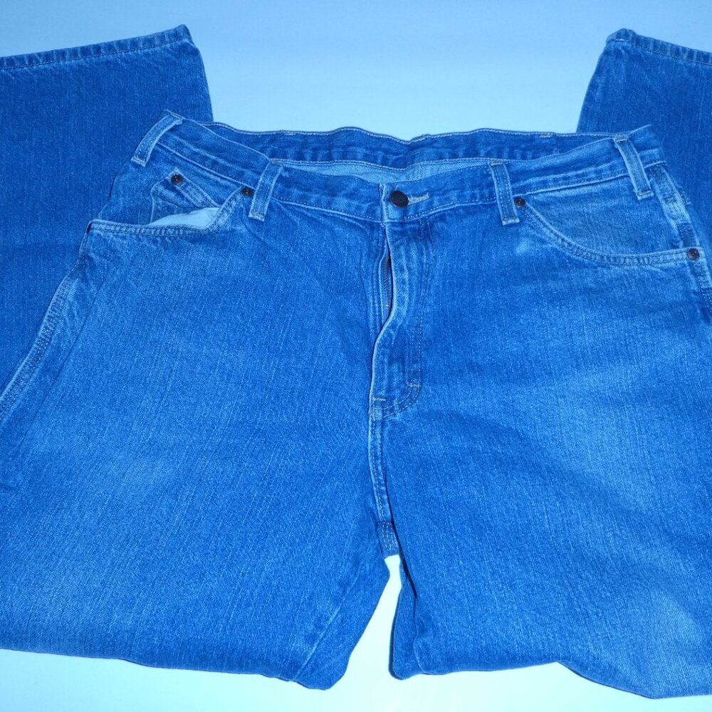 Dickies Relaxed Fit Heavyweight Carpenter Jeans - Stonewashed Indigo Blue